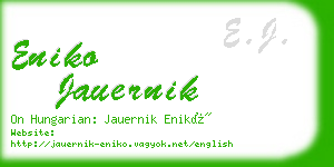 eniko jauernik business card